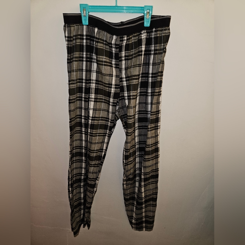 George Men's NWT Lounge Relax Pajama Pants Sleep Plaid Pattern PJ pj Medium BNWT